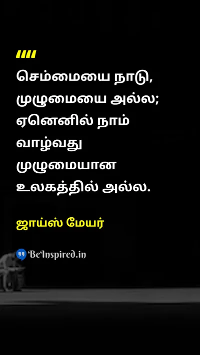 ஜாய்ஸ் மேயர் Tamil Picture Quote on successவெற்றி hard-workகடின உழைப்பு disciplineஒழுக்கம் 