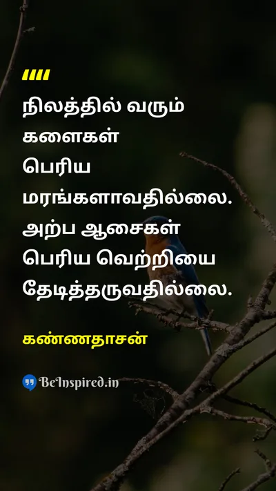 Kannadasan Tamil Picture Quote on weedsகளைகள் treeமரங்கள் 