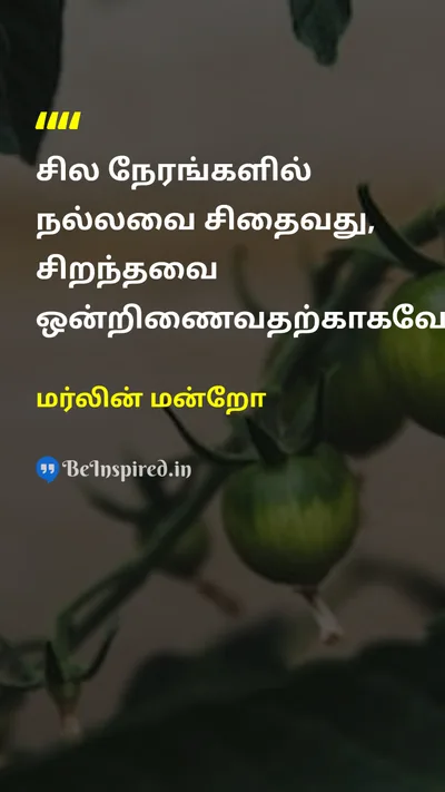 Marilyn Monroe Tamil Picture Quote on changeமாற்றம் hopeநம்பிக்கை lifeவாழ்க்கை 