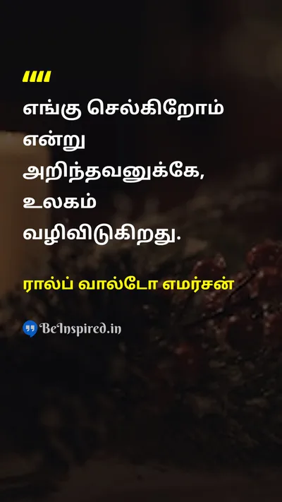 Ralph Waldo Emerson Tamil Picture Quote on successவெற்றி disciplineஒழுக்கம் 