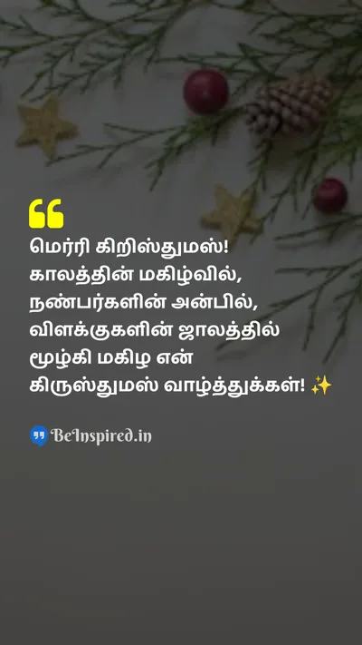 Christmas Wishes Quote related to joy, season, friendship, magic, lights